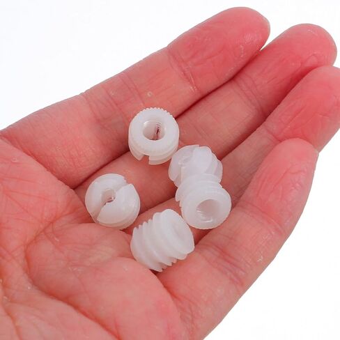 PRETYZOOM Hard Nylon Furniture Connector Nuts 0.39 Inch Pre-Inserted Fasteners for Home DIY Assembly and Furniture Manufacturing High-Strength Embedded Expansion Nuts for Stable Connections in Saudi Arabia