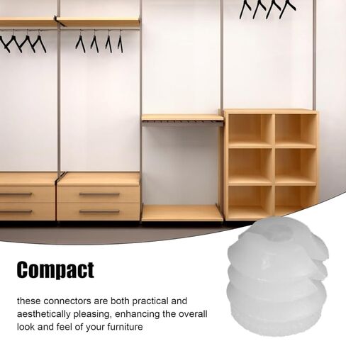 PRETYZOOM Hard Nylon Furniture Connector Nuts 0.39 Inch Pre-Inserted Fasteners for Home DIY Assembly and Furniture Manufacturing High-Strength Embedded Expansion Nuts for Stable Connections in Saudi Arabia