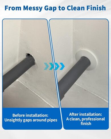 9 قطع تناسب 1/2 بوصة غطاء أنابيب المياه شفة الديكور 16 مم (5/8 بوصة)، لوحة شعار 5/8 بوصة، غطاء من البلاستيك PP الأبيض سهل التركيب 1/2 بوصة لتزيين أنبوب أنبوب الجدار in Kuwait