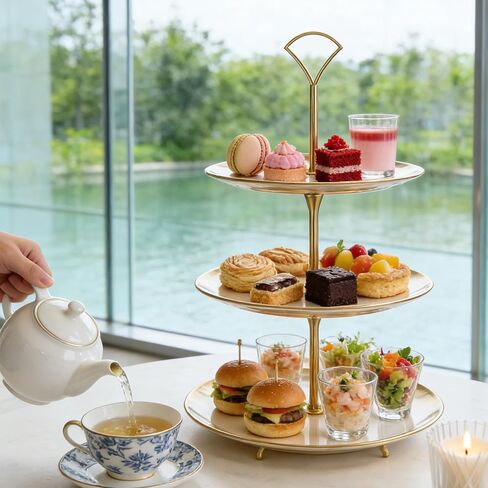3 Tiered Tray Hardware Kit, Cake Stand Hardware, Metal Cake Stand Holder, Fruit Heavy Plate Handle Fittings in Saudi Arabia