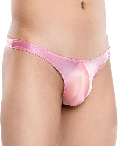 FEOYA Men's Sexy Bikini Briefs See Through Low Rise Bulge Pouch Thong Underwear Shiny Oil Glossy G-String Underpants in Saudi Arabia