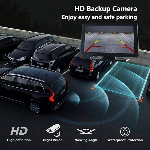 Apple Carplay Screen for Car, 10.26'' Portable Car Play Screen & Android Auto, Wireless Car Stereo with 4K Dash Camera, 1080P Backup Camera, GPS Navigation, Voice Control, Mirror Link in Kuwait