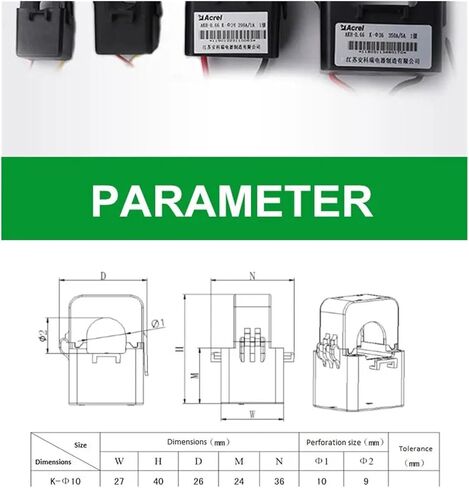 Split Core Current Transformer 0.5 Class AKH-0.66K Dia.24mm 100A/20mA in Kuwait