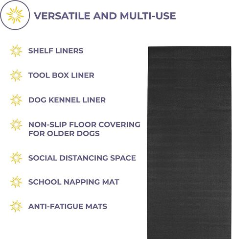 Sunshine Yoga Voyage Yoga Mat Roll, 24in x 50ft Exercise Mat, 5mm Thick Non-Slip Gym Mat for Home Workout and Fitness, Anti-Tear, Cut up to 8 Regular Yoga Mats in Saudi Arabia