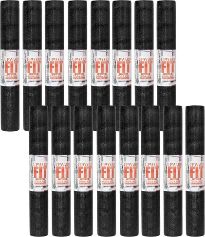 12 or 16-Pack Value Yoga Mat, 68" x 24" Non Slip Exercise Mat, 3mm Thick Gym Mat, Bulk Non Toxic Yoga Mats for Schools and Studios in Kuwait