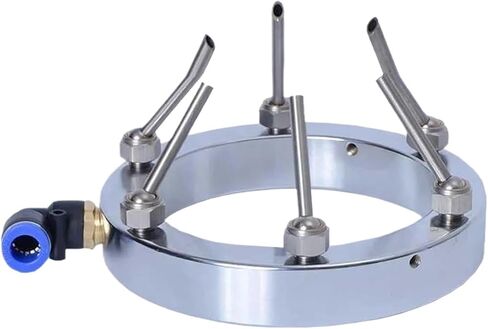 Engraving Machine spray ring Metal Stone Tool Cooling Device for Diameter 80 120 125 130 140 155 160 180 190 Spindle Hose Water Spray Ring(Silver) in Saudi Arabia