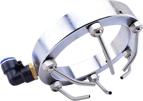 Engraving Machine spray ring Metal Stone Tool Cooling Device for Diameter 80 120 125 130 140 155 160 180 190 Spindle Hose Water Spray Ring(Silver) in Saudi Arabia