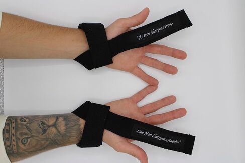 Powerlifting Christian Wrist Straps, Soft Cotton Blend Lifting Straps for Weightlifting, Gym Wrist Support for Deadlifts, Rows, and Pulling Exercises (Pair) in Saudi Arabia