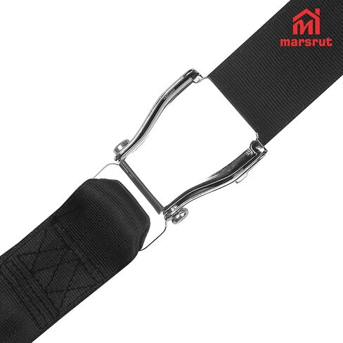 Gym Seatbelt, Leg Extension Lifting Seatbelt, Nordic Hamstring Curl Strap on Bench, 5.6ft L, Buckle Squat Collar for Workouts Machine, Home Gym Stretch & Mobilization Exercise for Men Women in Saudi Arabia