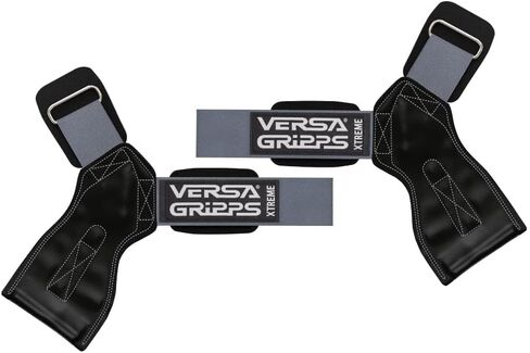 Versa Gripps® Xtreme, Made in the USA, Wrist Straps for Weightlifting Alternative, the Best Training Accessory, Platinum, R/L in Kuwait