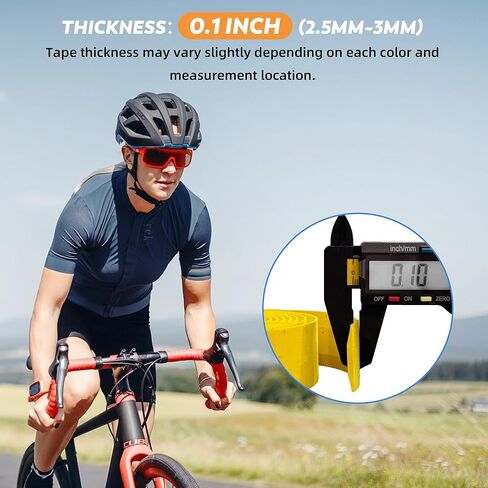 EVA Bike Handlebar Tapes, Black EVA Bicycle Handlebar Tape with High Stain Resistance Surface, Shock Absorbing Bike Grip Tapes for Handle Bar (Set of 2, Black) in Saudi Arabia