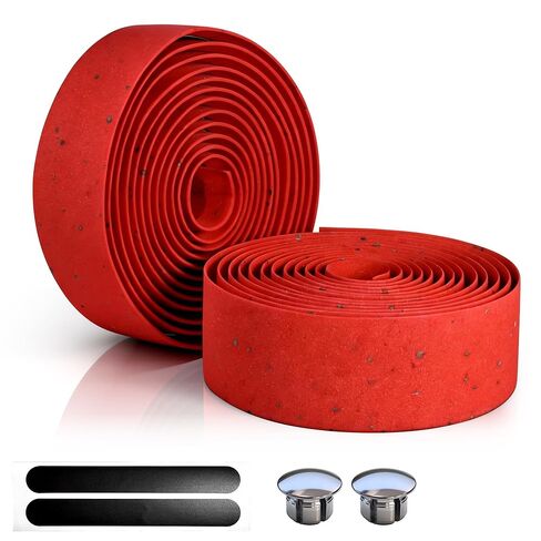 EVA Bike Handlebar Tapes, Black EVA Bicycle Handlebar Tape with High Stain Resistance Surface, Shock Absorbing Bike Grip Tapes for Handle Bar (Set of 2, Black) in Saudi Arabia