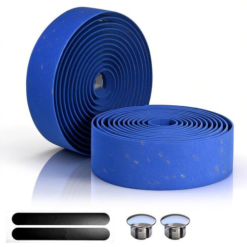 EVA Bike Handlebar Tapes, Black EVA Bicycle Handlebar Tape with High Stain Resistance Surface, Shock Absorbing Bike Grip Tapes for Handle Bar (Set of 2, Black) in Saudi Arabia
