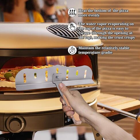 Oven Baffle Door Bracket,Stainless Material is Heat-Resistant and Compatible with All Dome Pizza Oven. The Windproof Design Keeps the Temperature Inside the Oven Stable and Circulates to Heat Cold Air in Saudi Arabia