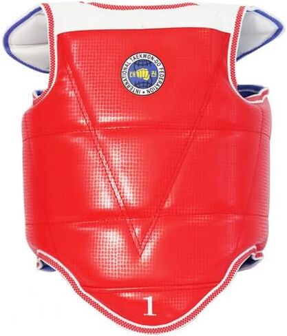 Taekwondo Karate Martial Arts TKD Body Protector Reversible Chest Guard Protector Abdominal Protector for Training 5# in Saudi Arabia