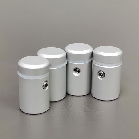 حزمة FixtureDisplays® مكونة من 4 قطع، بقطر 0.63 بوصة (15 مم) من الألومنيوم غير اللامع المؤكسد الصلب مع مشبك ارتفاع 0.748 بوصة، يناسب زجاج بسمك 1-6 مم، أكريليك، زجاج شبكي 15925-4PK-2D in Saudi Arabia
