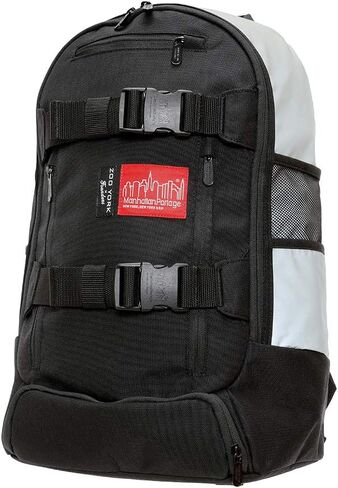 Manhattan Portage x Zoo York Skateboard Backpack Reflective Front Urban Pack with Shoe Compartment & Skateboard Straps in Saudi Arabia