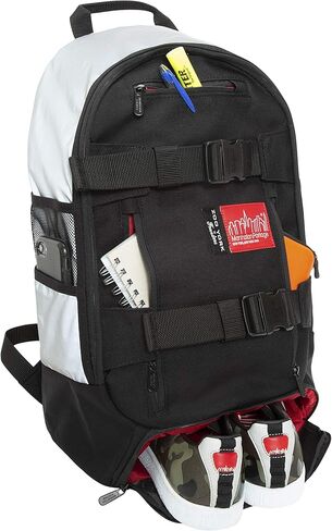 Manhattan Portage x Zoo York Skateboard Backpack Reflective Front Urban Pack with Shoe Compartment & Skateboard Straps in Saudi Arabia