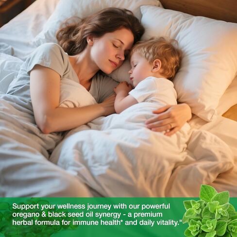 Oil of Oregano with Black Seed Oil, 400 Softgel Oregano Oil Oapsules Organic, High Carvacrol, Immune & Antioxidant Support in Kuwait