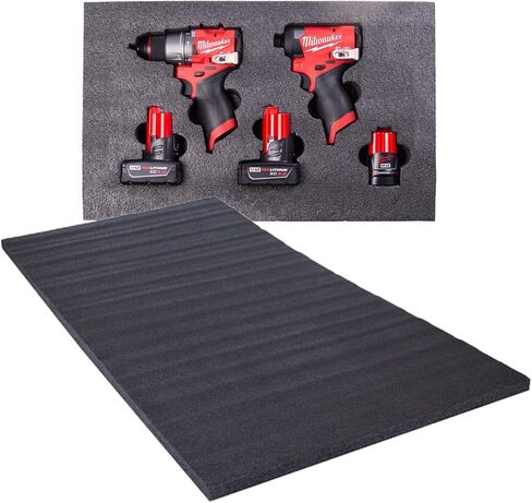ECONO FOAM ™ رغوة ذات طبقات سوداء مقاس 24 بوصة × 48 بوصة لمشاريع كايزن (20 مم - 7/8 بوصة، أسود) in Kuwait