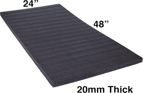 ECONO FOAM ™ رغوة ذات طبقات سوداء مقاس 24 بوصة × 48 بوصة لمشاريع كايزن (20 مم - 7/8 بوصة، أسود) in Kuwait