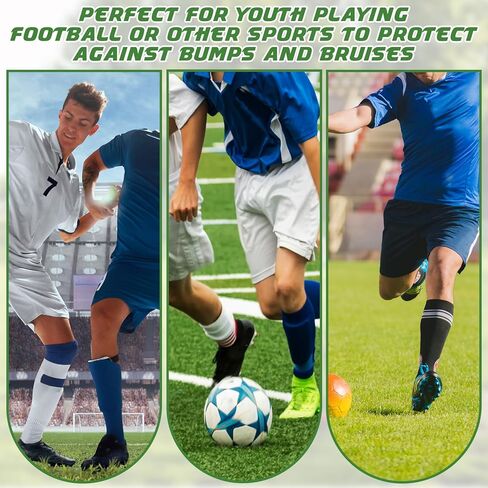 2 Pairs Mini Soccer Shin Guards 3.94 x 2.36 Inch Soccer Pads Miniature Cross Shin Guards Small Light Football Pads Black White Shins Guard with Bible Verse for Men Women Football in Saudi Arabia