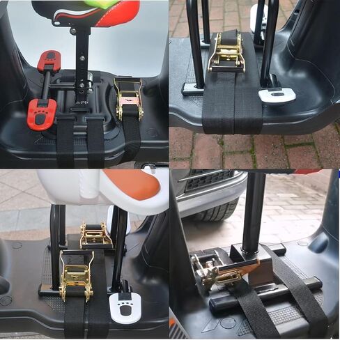 2 Pack Ratchet Straps Heavy Duty, 10000 LBS Break Strength Ratchet Strap Tie Down, 2" x 49ft Black Tie-Down Ratcheting Cargo Truck Straps with Durable Double J Hook for for Truck in Kuwait