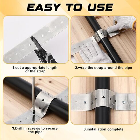 50 ft Metal Strapping with Holes 304 Stainless Steel Perforated Tie Down Straps 1-5/8 Inch Wide Coil Strapping 27 Gauge (0.5mm) Brace for Framing Joists Shear Walls and DIY Projects in Kuwait