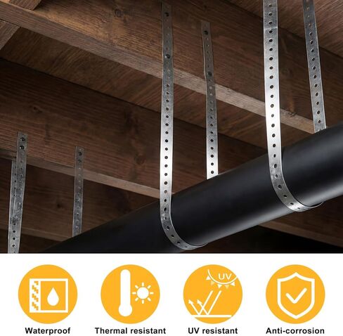 50 ft Metal Strapping with Holes 304 Stainless Steel Perforated Tie Down Straps 1-5/8 Inch Wide Coil Strapping 27 Gauge (0.5mm) Brace for Framing Joists Shear Walls and DIY Projects in Kuwait