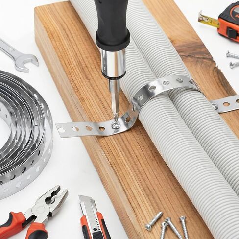 50 ft Metal Strapping with Holes 304 Stainless Steel Perforated Tie Down Straps 1-5/8 Inch Wide Coil Strapping 27 Gauge (0.5mm) Brace for Framing Joists Shear Walls and DIY Projects in Kuwait