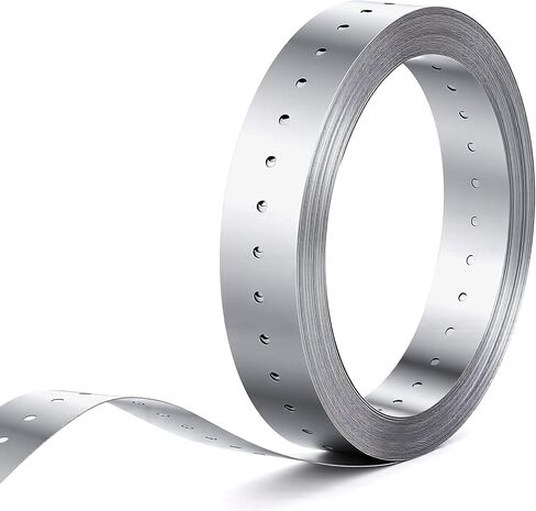 50 ft Metal Strapping with Holes 304 Stainless Steel Perforated Tie Down Straps 1-5/8 Inch Wide Coil Strapping 27 Gauge (0.5mm) Brace for Framing Joists Shear Walls and DIY Projects in Kuwait