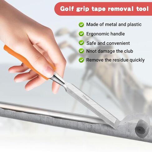 Xiaokeis Golf Grip Tape Stripper Remover Tool with Golfs Hook Blade for Graphite and Steel Shafts Tape Remover,Golf Grip Repair Kits,Ideal Gift for Men and Women in Kuwait