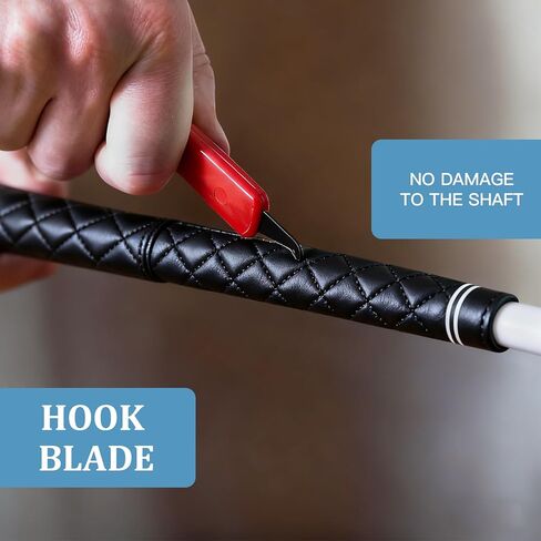 مجموعة مقابض الجولف، مجموعة إعادة مقابض الجولف مع أداة إزالة شريط مقابض الجولف، 15 شريطًا لمقبض الجولف، شفرة خطاف قابلة للسحب ومشبك ملزمة مطاطية لإعادة مقابض نادي الجولف in Kuwait