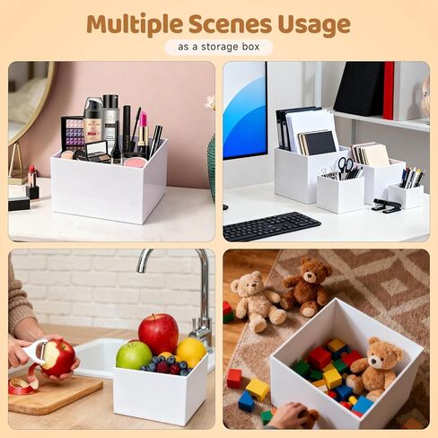 6 قطع من حاملات وحوامل البوفيه، ورافعات الطعام لطاولة البوفيه، ورف حامل العرض للحفلات، وتقديم الطعام، والمجوهرات والمقتنيات، وصناديق تعشيش أكريليك بيضاء لعرض الطعام (3" 4" 5" 6" 7" 8") in Kuwait