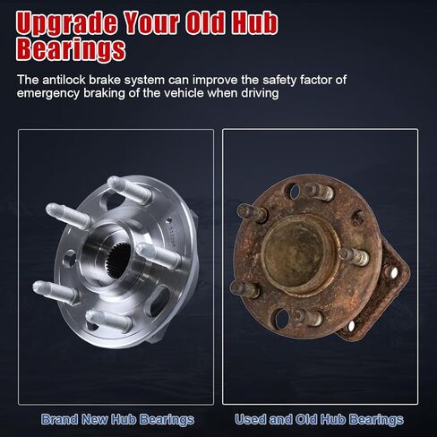 2Pcs Front Wheel Bearing Hub Assembly 513288 Compatible with Buick Regal 2011-2017 & for Cadillac XTS 2013-2017 & for Chevrolet Equinox 2010-2017 & for GMC Terrain 2010-2017 Wheel Hub with 5 Lug ABS in Saudi Arabia