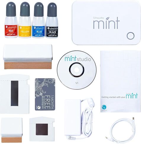 Silhouette America, Silhouette Mint Custom Printer (White) 4x4 in Kuwait