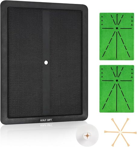 Golf Hitting Mat, with Clear Swing Path Feedback, Flannel Mat 13 * 17in Replaceable Practice Mat Without Rubber Base for Indoor/Outdoor,Golf Gifts for Men/Women Golfers in Saudi Arabia