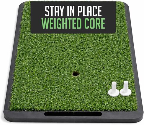 بساط جولف بالاديوم - بساط ضرب جولف عالي التحمل مقاس 2 × 1 بوصة - عشب صناعي مرجح - لممارسة التقطيع الداخلي والخارجي in Kuwait