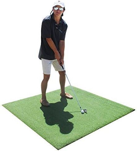 Premium 5'X5' Luxury Tee Golf Hitting Mat- Holds a Wooden tee in Kuwait