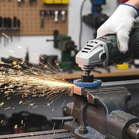 14 قطعة من أقراص القلاب مقاس 2 بوصة لمطحنة القوالب مع حامل 1/4 بوصة، وأقراص الاستبدال السريع ذات القفل الدوار، وقرص رفرف منحني مختلط 40/60/80/120 حبيبة لشريط سطح مطحنة القالب، وطحن طلاء لدغ طلاء الصدأ in Kuwait