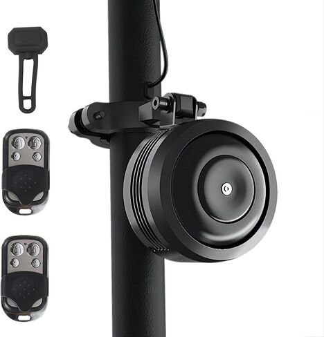 Electric Bike Horn and Alarm System, 125dB, USB-Rechargeable, Waterproof, Remote Control in Saudi Arabia