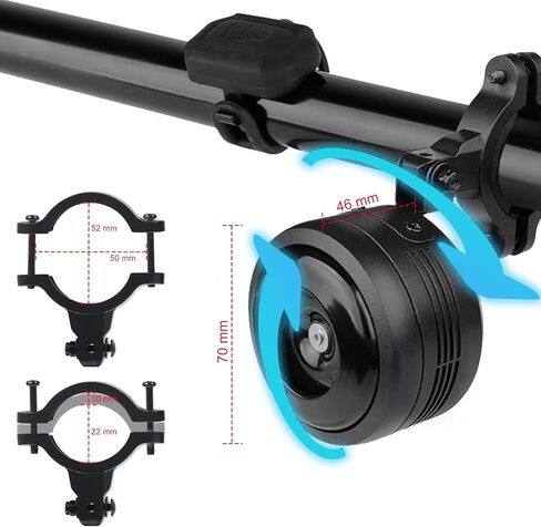 Electric Bike Horn and Alarm System, 125dB, USB-Rechargeable, Waterproof, Remote Control in Saudi Arabia