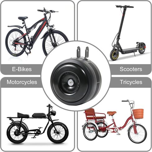 Electric Bike Horn and Alarm System, 125dB, USB-Rechargeable, Waterproof, Remote Control in Saudi Arabia