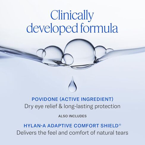 قطرات عين خالية من المواد الحافظة السريرية من هيدرات - زجاجة 33 أونصة سائلة - دموع صناعية لترطيب مكثف - قطرات عين للعيون الجافة وحماية طويلة الأمد in Kuwait