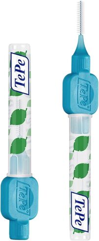 TePe Interdental Brush Original, Soft Dental Brush for Teeth Cleaning, Pack of 6, 0.6 mm, Medium Gaps, Blue, Size 3 in Kuwait