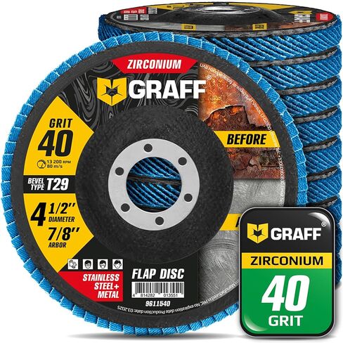 أقراص رفرف الزركونيا 4 1/2 لطاحونة الزاوية - 80 عجلات رفرف الحصب in Kuwait