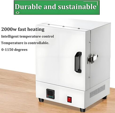 2000W Electric Enclosed Muffle Furnace, 1150℃ Kiln with Temperature Control for Metal Melting, Heat Treatment, Lab Industrial Heating & CE Certified Sintering Oven in Saudi Arabia
