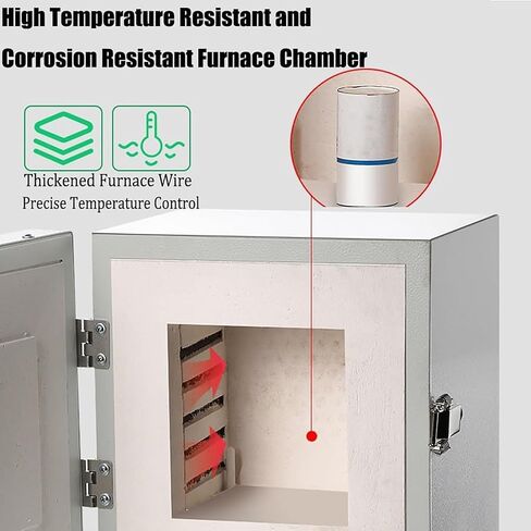 2000W Electric Sintering Furnace, 1150℃ High-Temperature Lab Kiln, Metal Melting Closed Muffle Furnace for Laboratory Use, Precision Heating Equipment in Kuwait