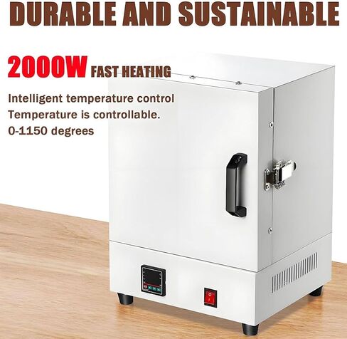 2000W Electric Sintering Furnace, High-Temperature Muffle Furnace 1150℃, CE Certified Box Sintering Furnace for Lab, Closed Chamber System, Ideal for Advanced Material Processing in Kuwait