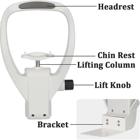 Vision Training Forehead Bracket, Forehead Support Optometry Accessories with Height Adjustment Knob, 95mm Lifting Distance, for Auto Refractometer, Vision Training, Optical I in Saudi Arabia
